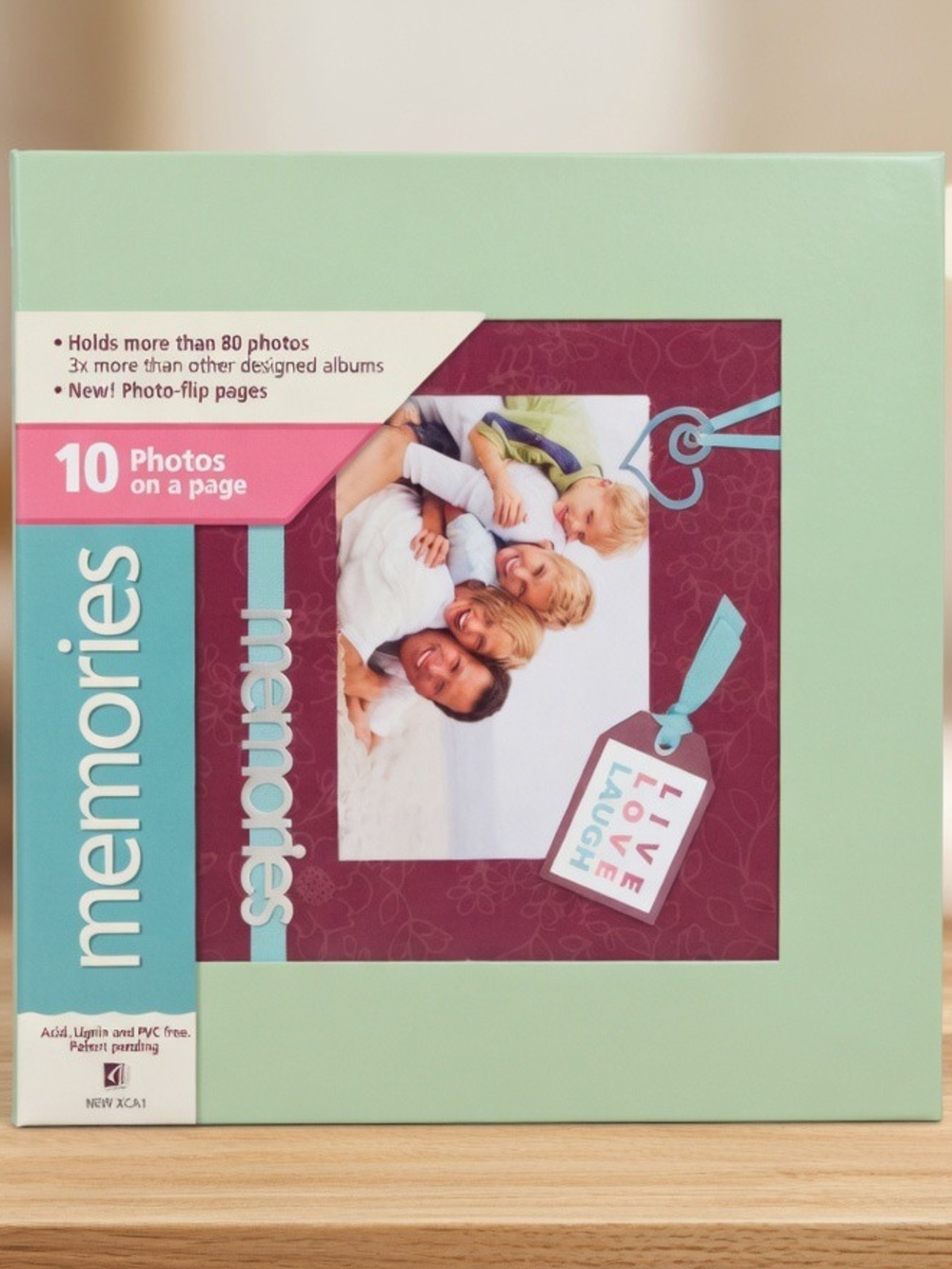 Memories Photo Album in Light Green